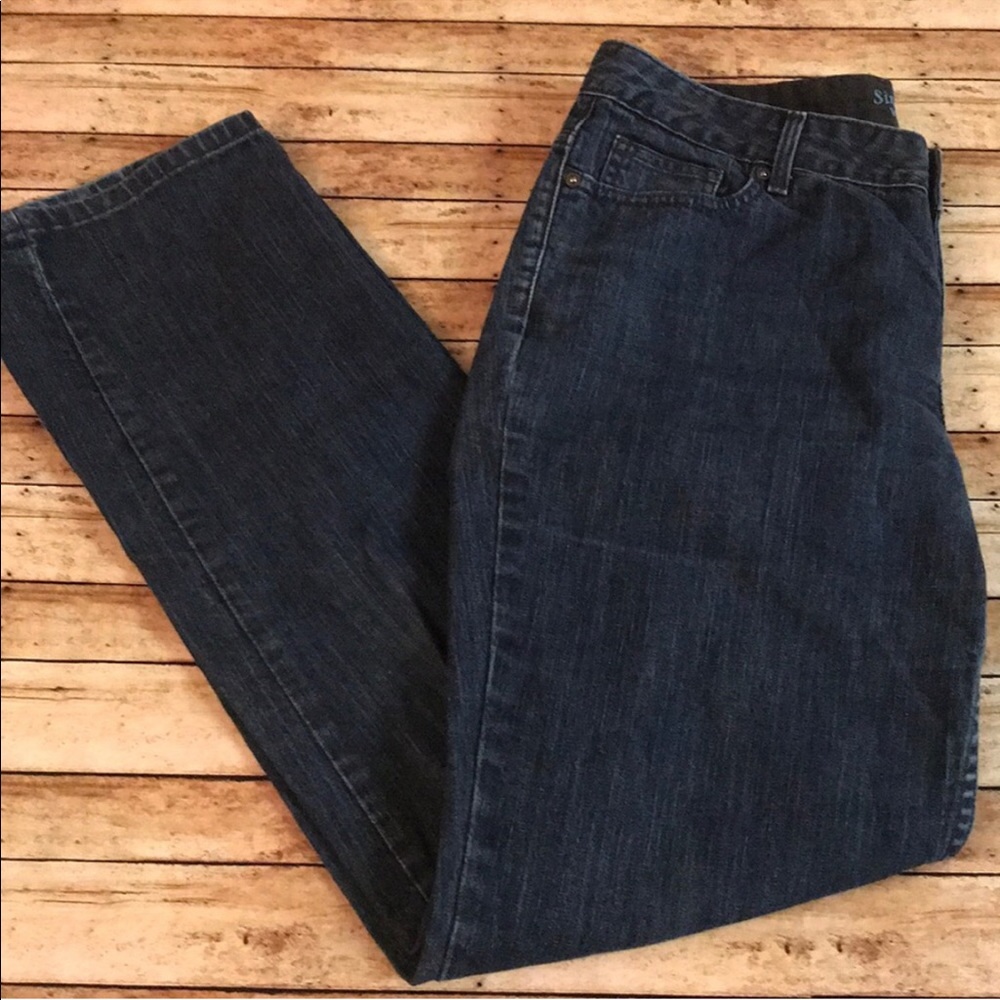 Dark straight leg jeans, Simply Vera Wang